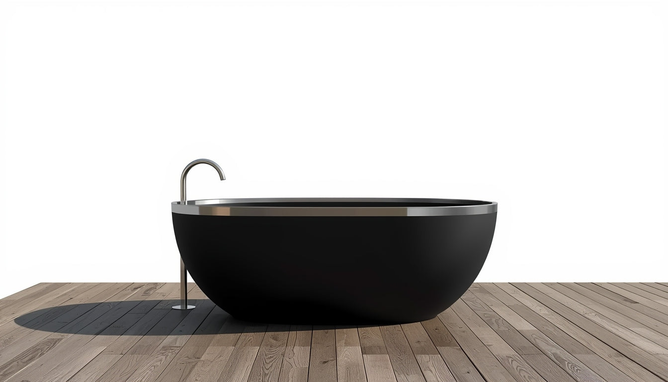 The Luxe — Premium Matte Black Cold Plunge Tub